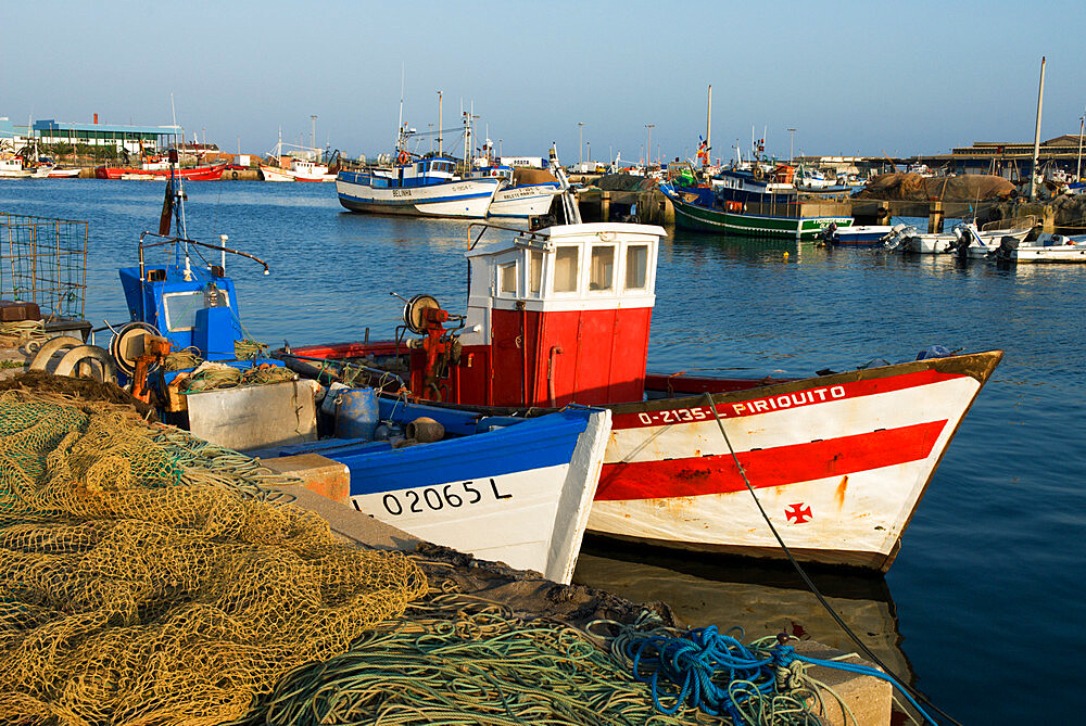 Fishing harbour, Olhao, Algarve, Portugal, Europe