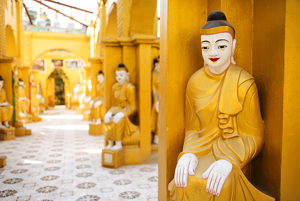 Buddhist Temple, Amarapura, Mandalay, Mandalay Region, Myanmar (Burma), Asia