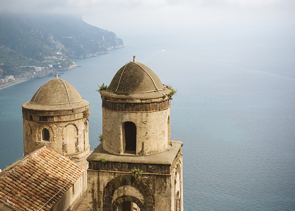 View from Villa Rufolo, Ravello, Amalfi Coast, UNESCO World Heritage Site, Campania, Italy, Europe