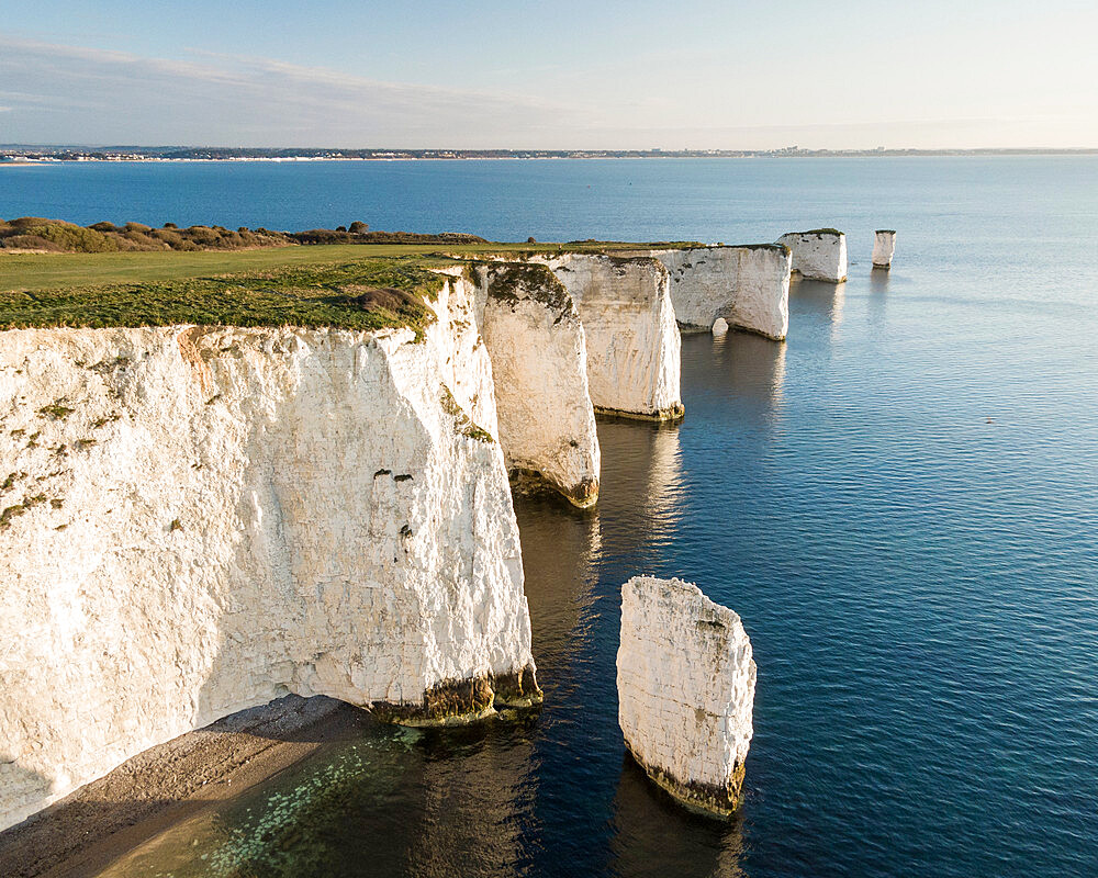 Old Harry Rocks, Jurassic Coast, UNESCO World Heritage Site, Dorset, England, United Kingdom, Europe