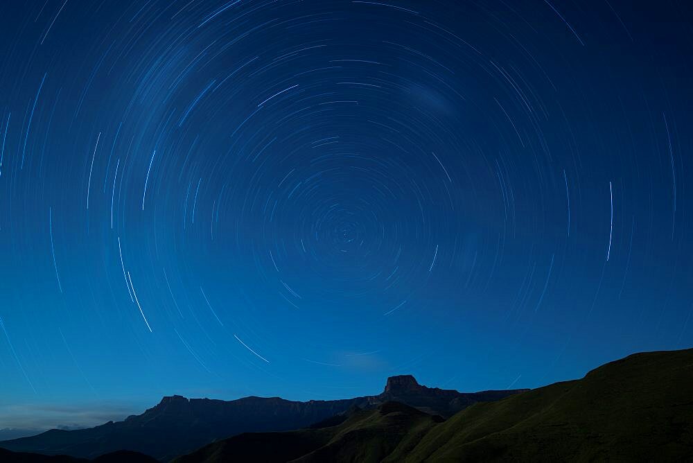 Long Exposure of The South Star, Drakensberg Mountains, Royal Natal National Park, KwaZulu-Natal Province, South Africa