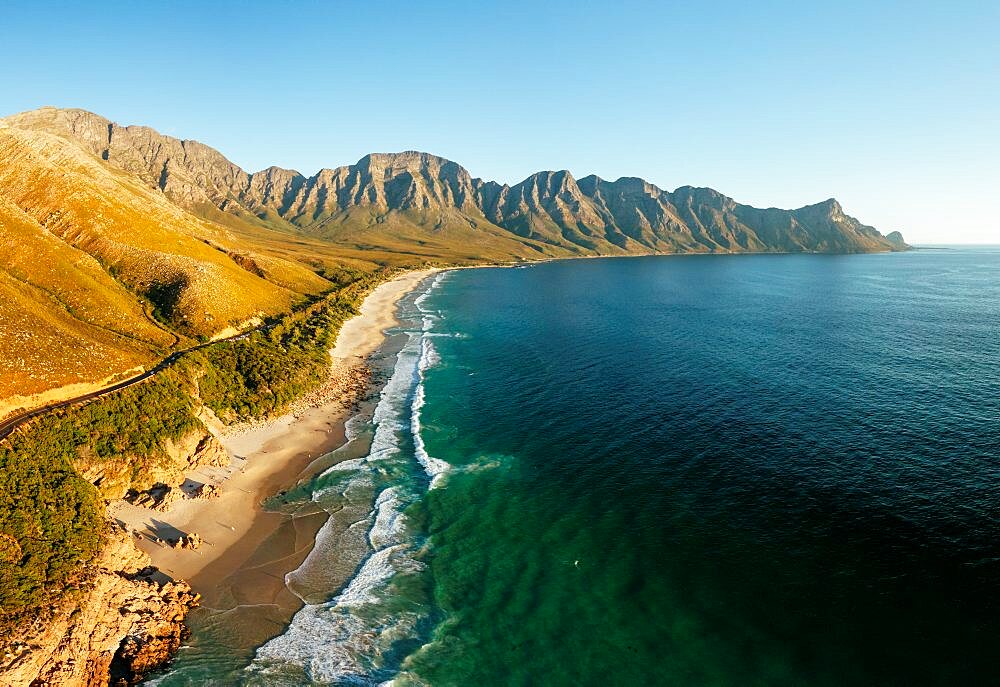 Aerial view of Kogel Bay, Western Cape, South Africa