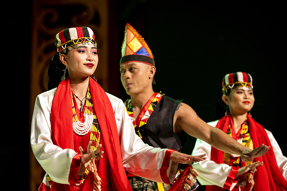 Dance Performance, Sarawak Cultural Village, Santubong, Sarawak, Borneo, Malaysia, Southeast Asia, Asia