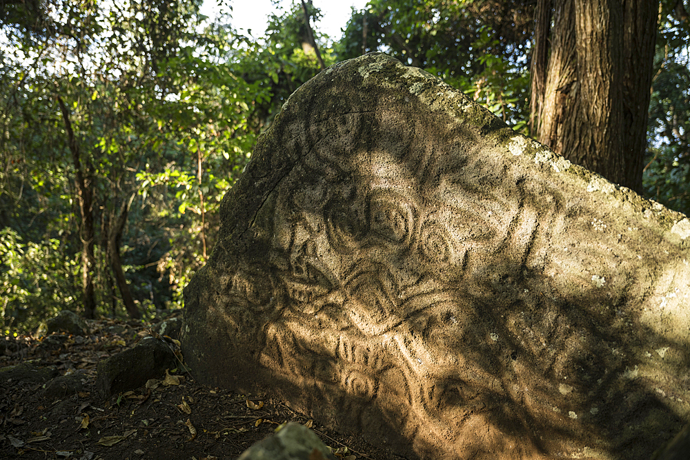 Petroglyphs of the Finca Magdalena, Ometepe Island, Rivas State, Nicaragua, Central America