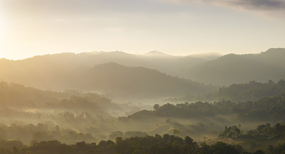 Aerial view of Corcovado National Park, Puntarenas Province, Costa Rica, Central America