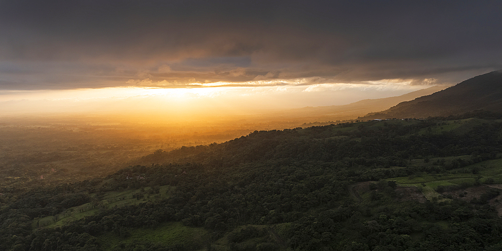 Sunrise at Arenal Volcano, Guanacaste Province, Costa Rica, Central America