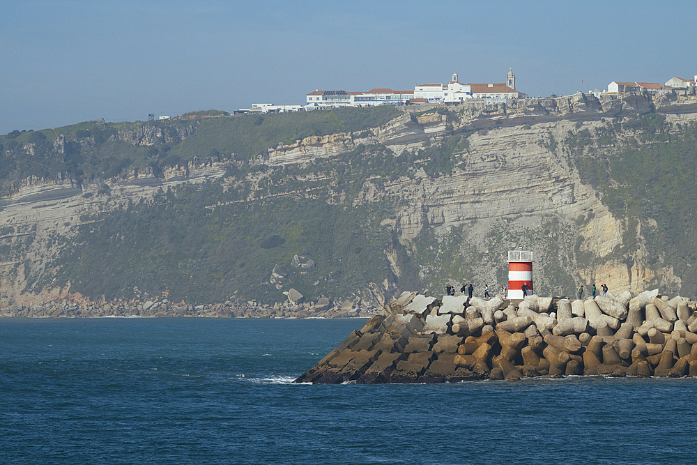 Lighthouse, Nazare, Estremadura, Portugal, Europe