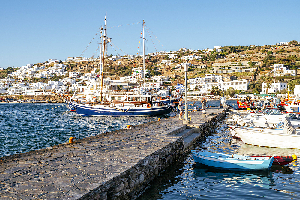 Little Venice, Chora (Mykonos Town), Mykonos, Cyclades, Greek Islands, Greece, Europe