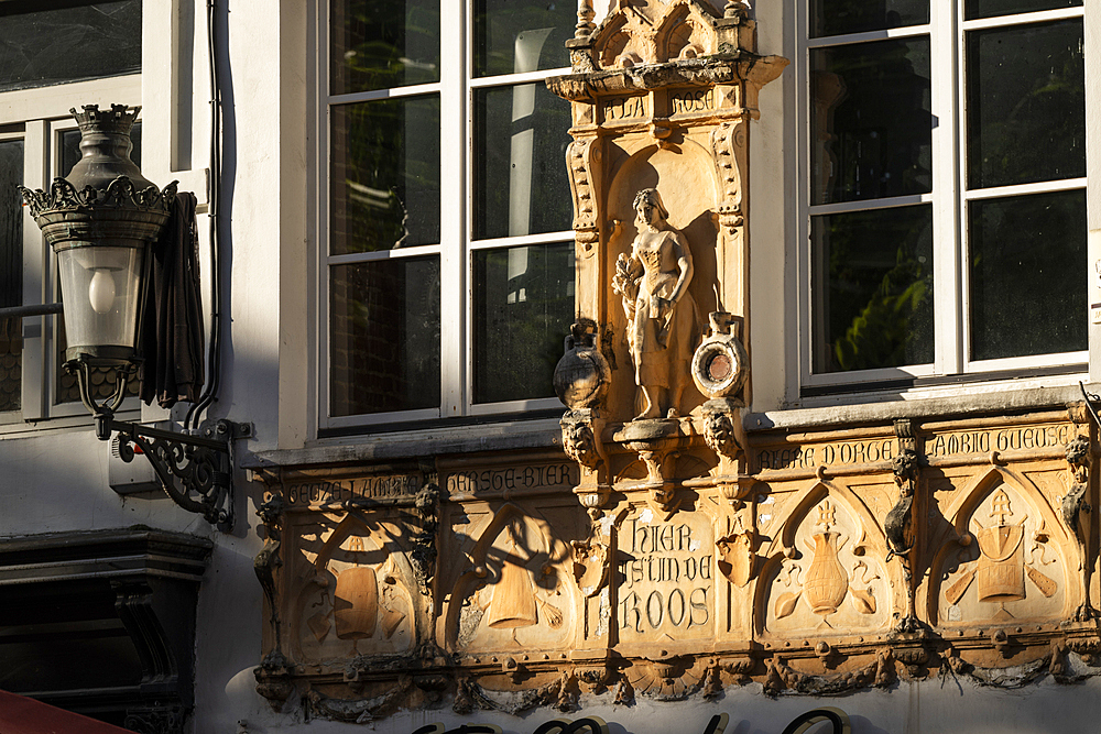 Detail of architecture, Brussels, Belgium, Europe, Europe