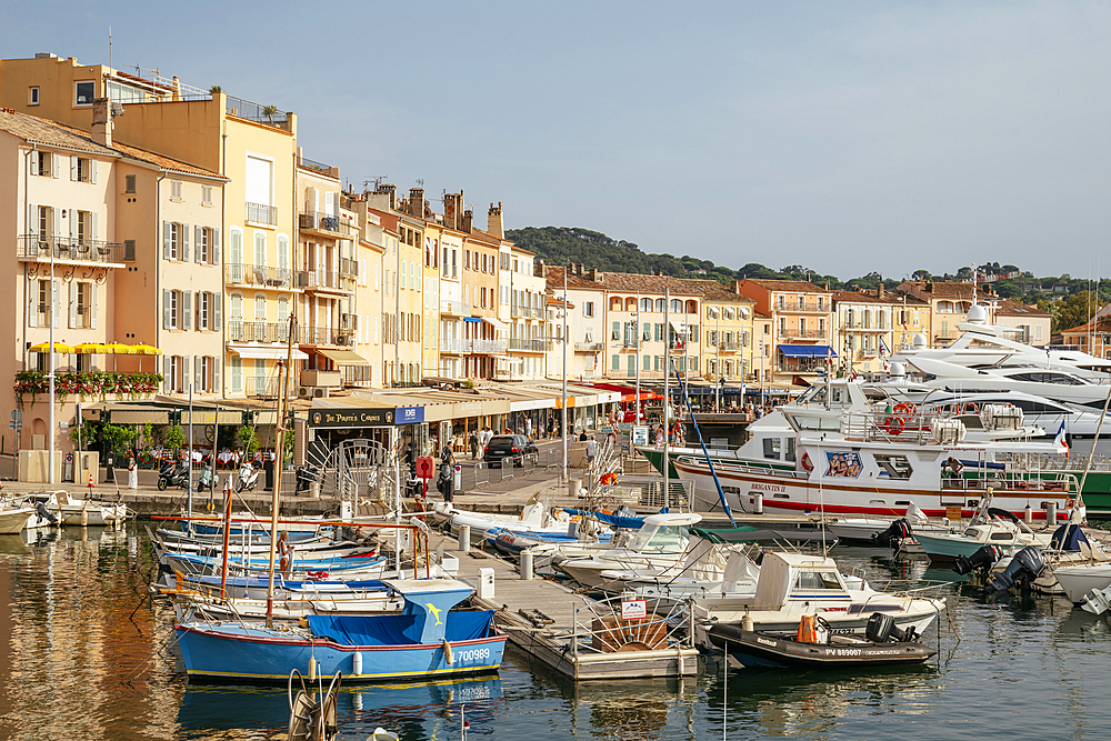 Harbour of Saint-Tropez, Var, French Riviera, Provence-Alpes-Cote d'Azur, France, Europe