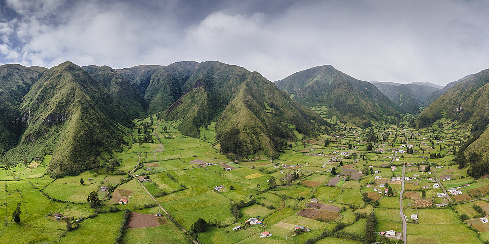 Landscape in Angochagua Parochia, Imbabura Province, Ecuador