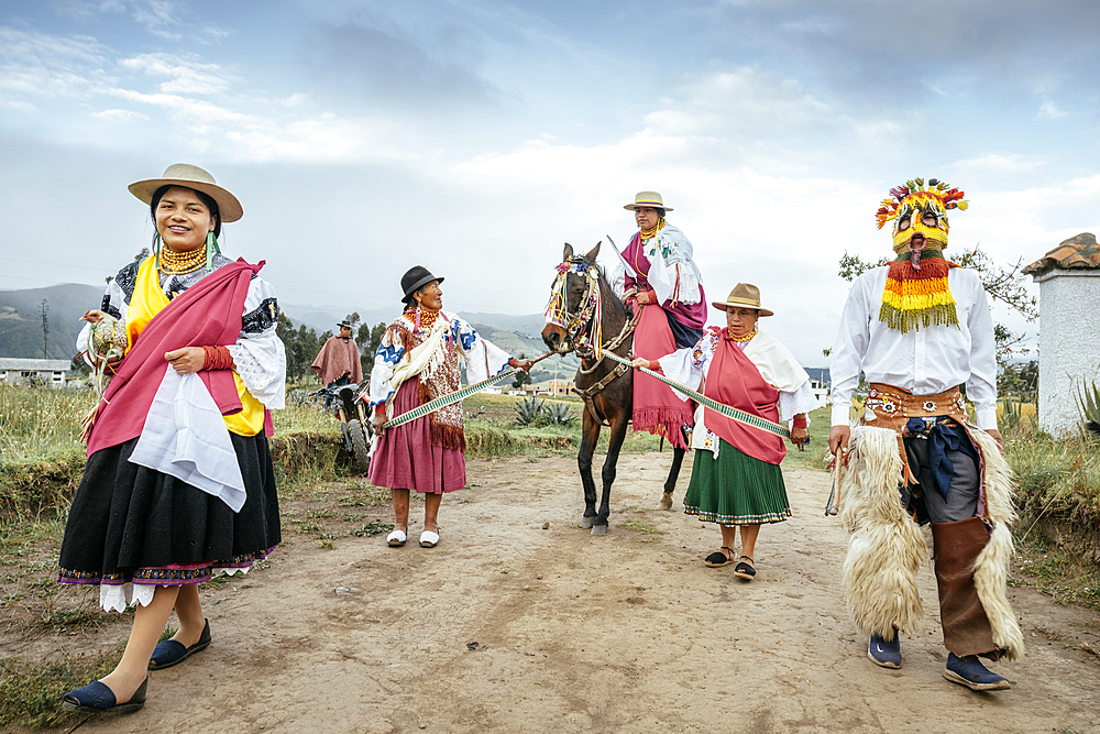 Festival of Light (Inti raymi festival) Cochas Community, Angochagua Parochia, Imbabura Province, Ecuador