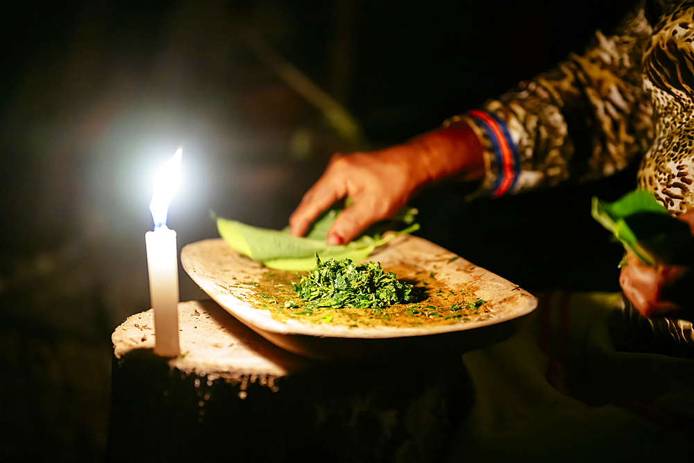 Guayusa Upina Ceremony, Sinchi Warmi, Amazonia, Napo Province, Ecuador