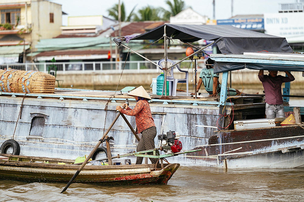Can Tho Floating Market, Can Tho Province, Mekong Delta, South Vietnam