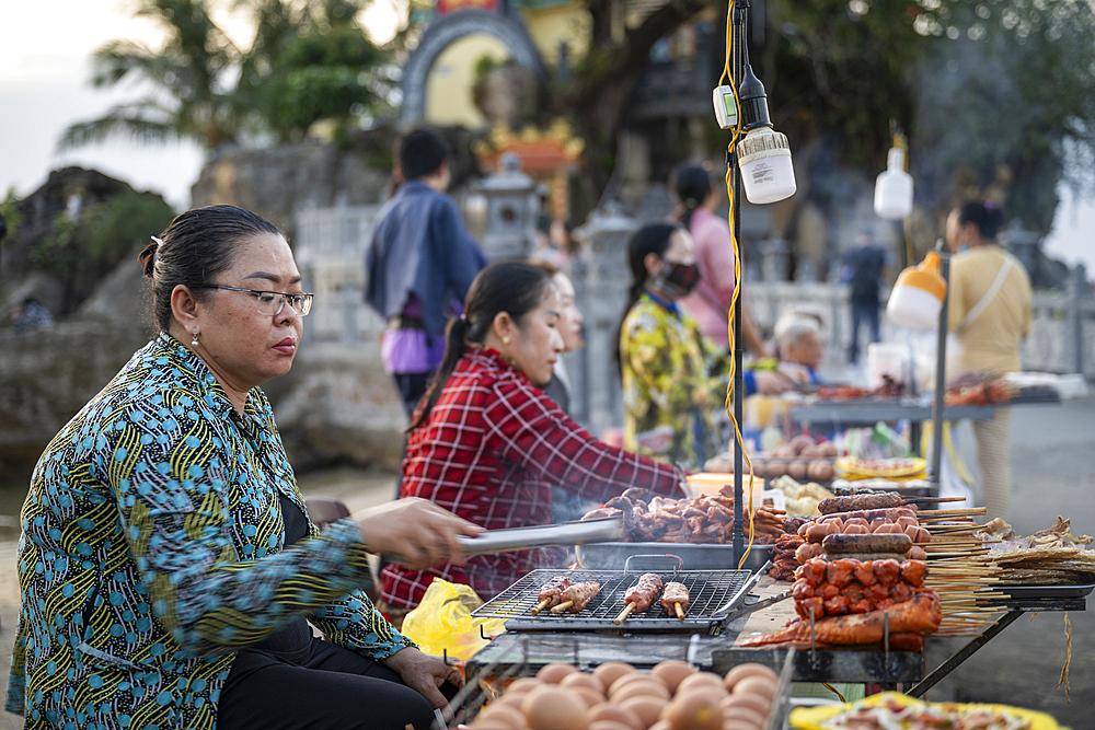BBQ Food stalls, Duong Dong, Phu Quoc Island, Vietnam
