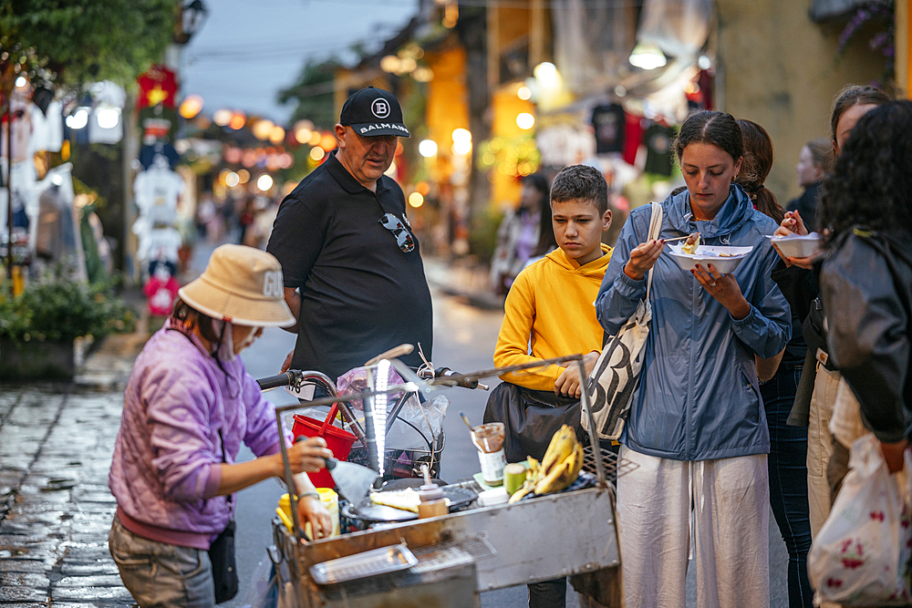Street food stall at night, Hoi An, Quảng Nam Province, Vietnam