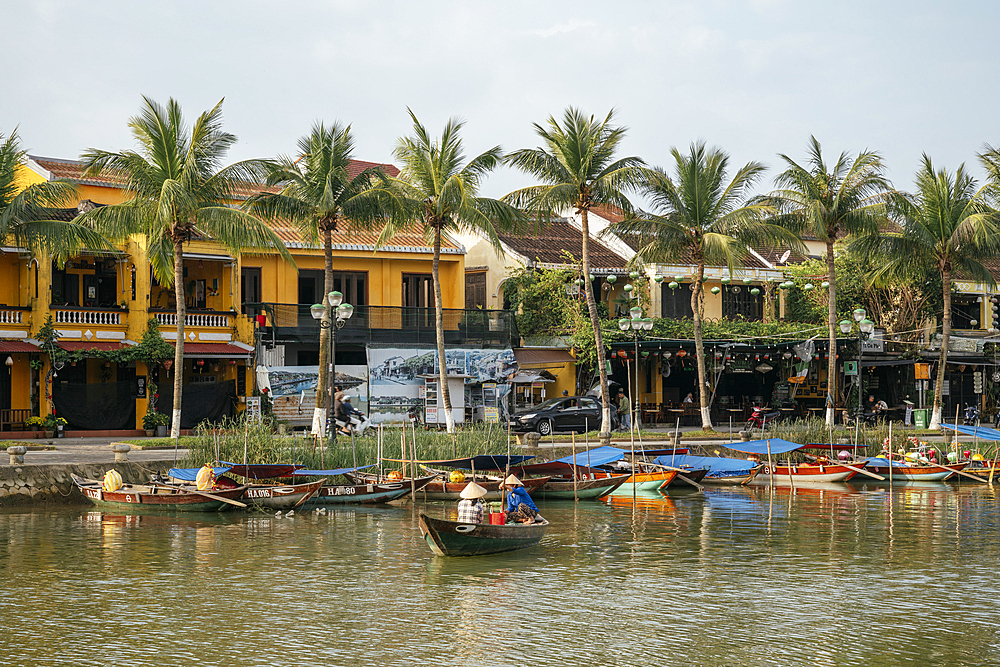 Boats on Thu Bon River, Hoi An, Quảng Nam Province, Vietnam