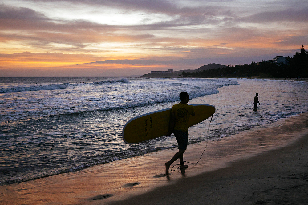 Sunset at Bãi đá Ông Địa Beach, Mũi Né, Bình Thuận Province, Vietnam