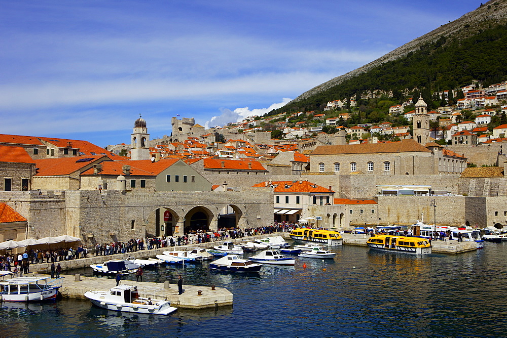 Old Port harbour area, Dubrovnik, UNESCO World Heritage Site, Croatia, Europe