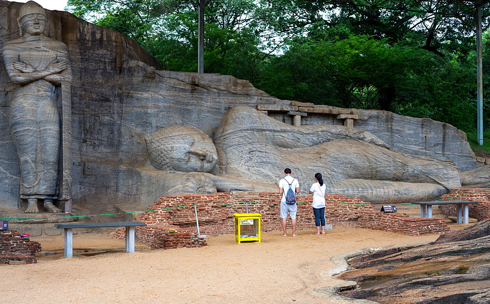 Buddha statues, Gal Vihara at Polonnaruwa, UNESCO World Heritage Site, Sri Lanka, Asia