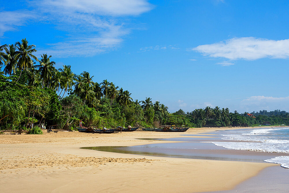 Talalla Beach on the south coast of Sri Lanka, Asia