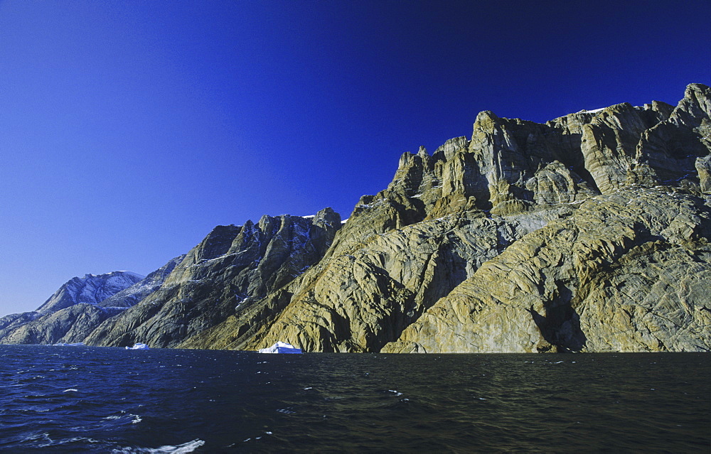 Rockwalls in ?-Fjord. Scoresbysund, East Greenland