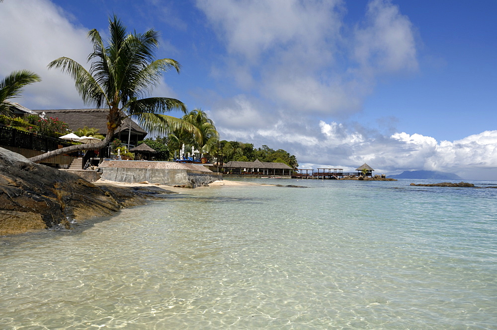 Meridien Fisherman's Cove Hotel and Beau Vallon beach, Mahe, Seychelles, Indian Ocean