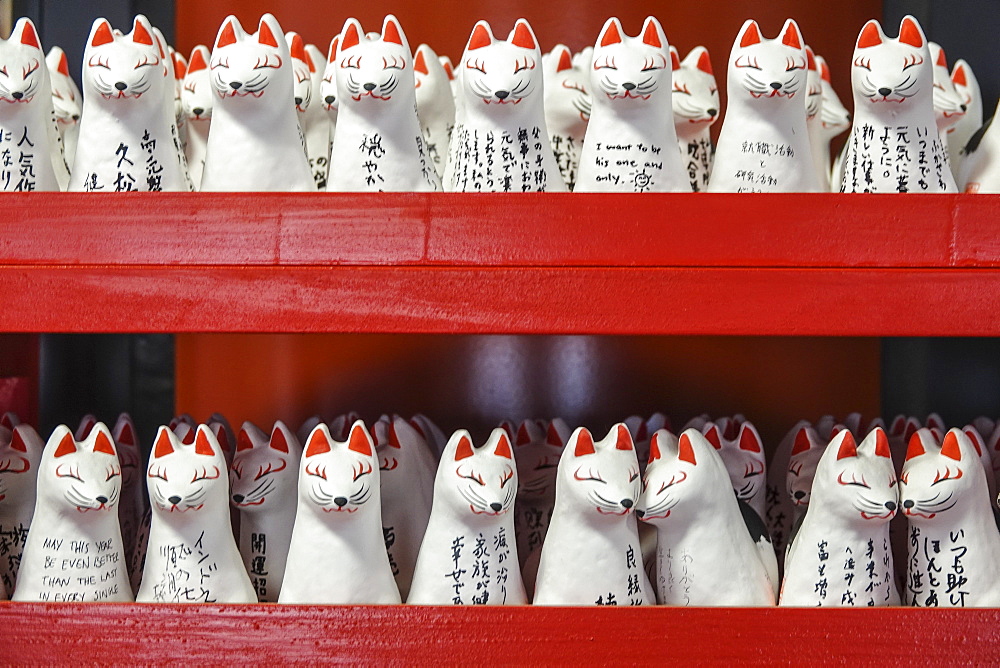 Japanese lucky cat models, Tokyo, Japan, Asia