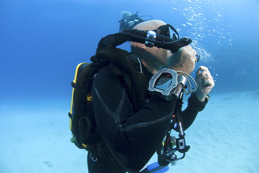 Technical Divers using Trimix, Rebreathers and technical diving equipment, Divetech, Grand Cayman, Cayman Islands, Caribbean