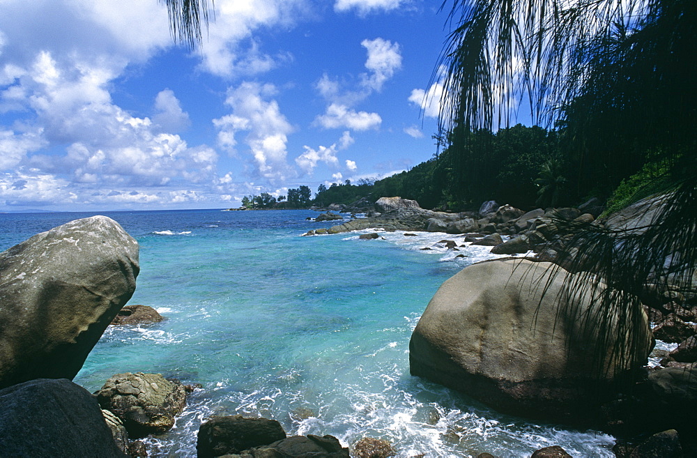 Typical coastal scene. Seychelles.