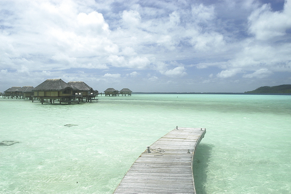 Beach apartments at Tahaha 5 star resort, Raiatia, French Polynesia