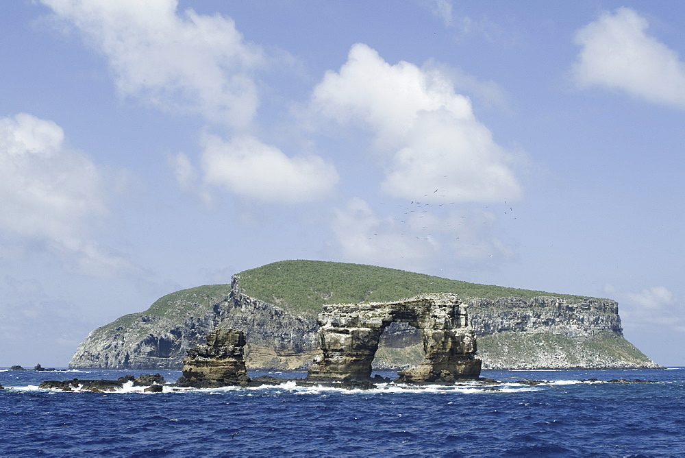 Darwin island and Darwins arch. Galapagos.