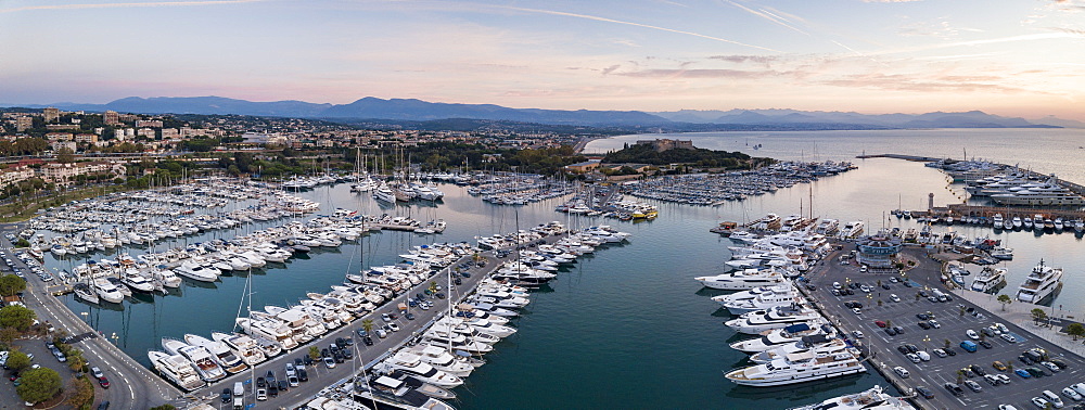 Fort Carre and Antibes Harbour, Provence-Alpes-Cote d'Azur, French Riviera, France, Mediterranean, Europe