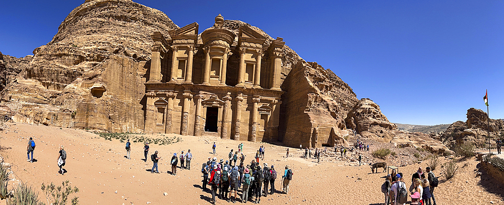 The Petra Monastery (Al Dayr), Petra Archaeological Park, UNESCO World Heritage Site, one of the New Seven Wonders of the World, Petra, Jordan, Middle East