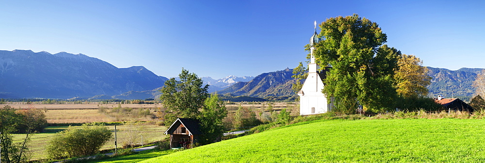 Ramsachkircherl Church, Murnauer Moos Moor, Murnau am Staffelsee, Upper Bavaria, Bavaria, Germany, Europe