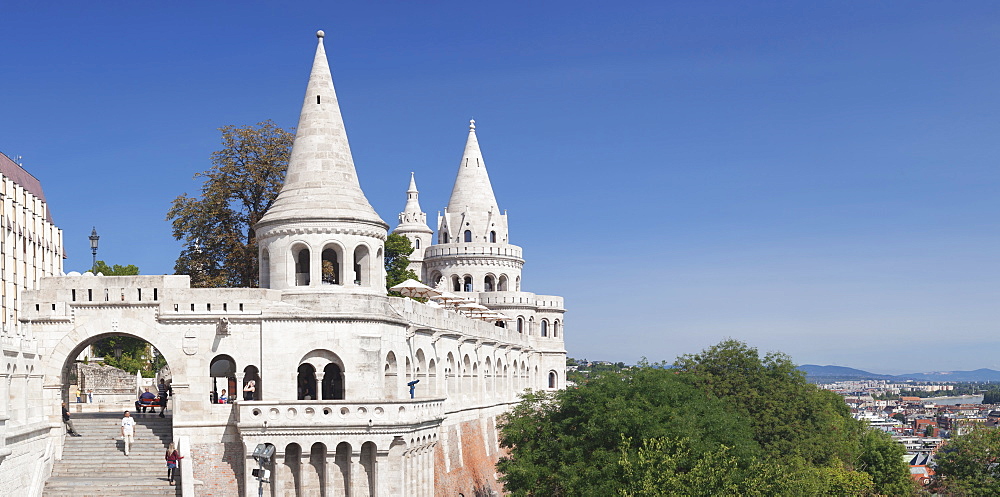 Fisherman's Bastion, Buda Castle Hill, Budapest, Hungary, Europe