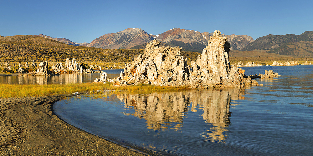 Tufa formations at Mono Lake, South Tufa State Reserve, Sierra Nevada, California, United States of America, North America