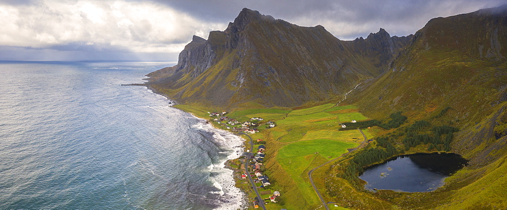 Coastline of Vikten, Lofoten Islands, Norway, Europe