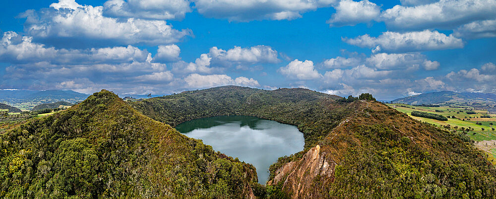 Lake Guatavita, Colombian Andes, Colombia, South America