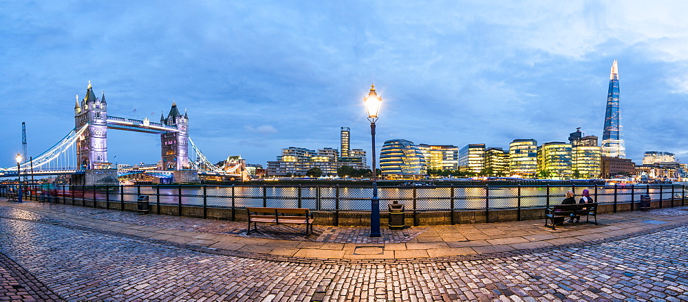 Tower Bridge and the Shard, England, United Kingdom, Europe