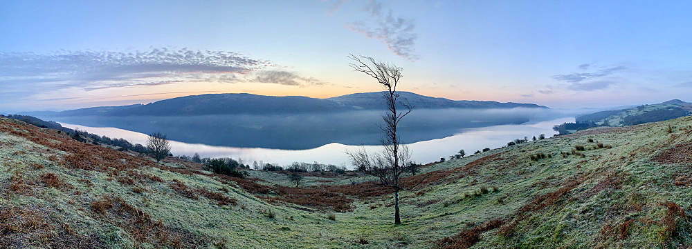 Coniston with rolling mist, Lake District National Park, UNESCO World Heritage Site, Cumbria, England, United Kingdom, Europe