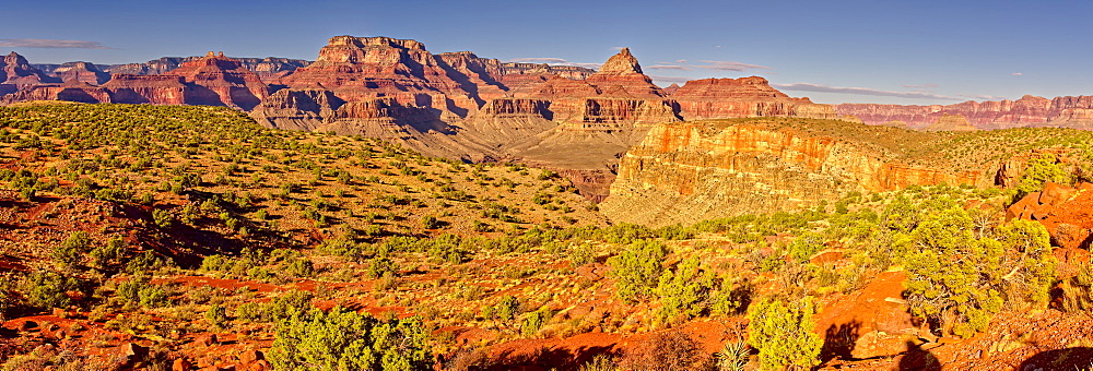 Grand Canyon view from the north side of Horseshoe Mesa, Grand Canyon National Park, UNESCO World Heritage Site, Arizona, United States of America, North America