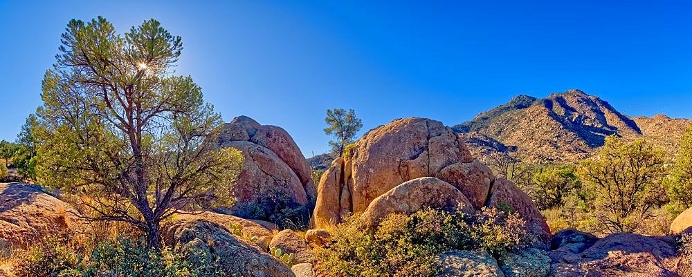 Giant boulders along Trail 345 in the Granite Mountain Recreation Area of the Prescott National Forest.