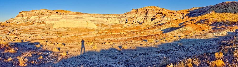 The cliffs overlooking the First Forest at Petrified Forest National Park, Arizona, United States of America, North America