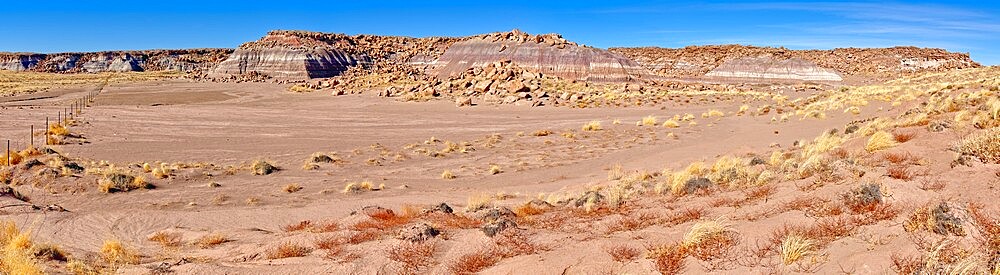 Hills of Demons and Fallen Angels, The Devil's Playground in Petrified Forest National Park, Arizona, United States of America, North America