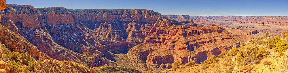 Grandview Point viewed from the port bow of the formation called Sinking Ship, Grand Canyon National Park, UNESCO World Heritage Site, Arizona, United States of America, North America