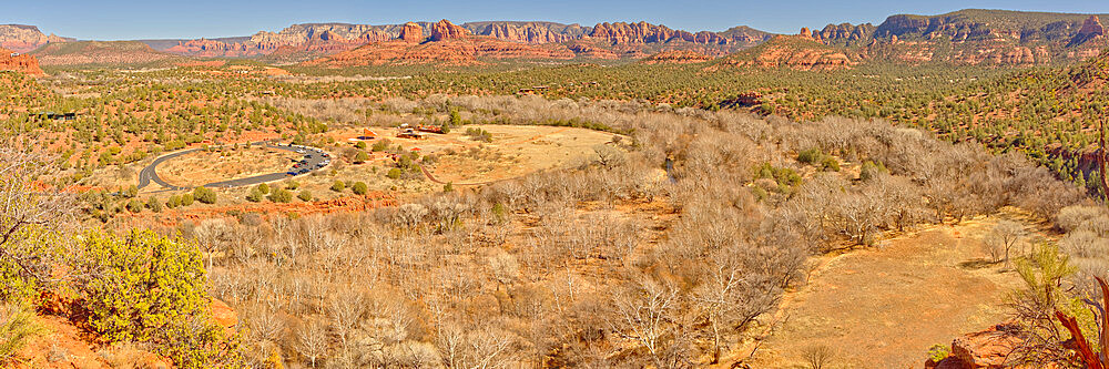 Red Rock State Park viewed from the Eagle Nest Trail Overlook, Sedona, Arizona, United States of America, North America