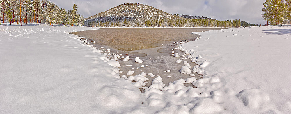 Panorama of Kaibab Lake from its south side, Kaibab National Forest near Williams, Arizona, United States of America, North America