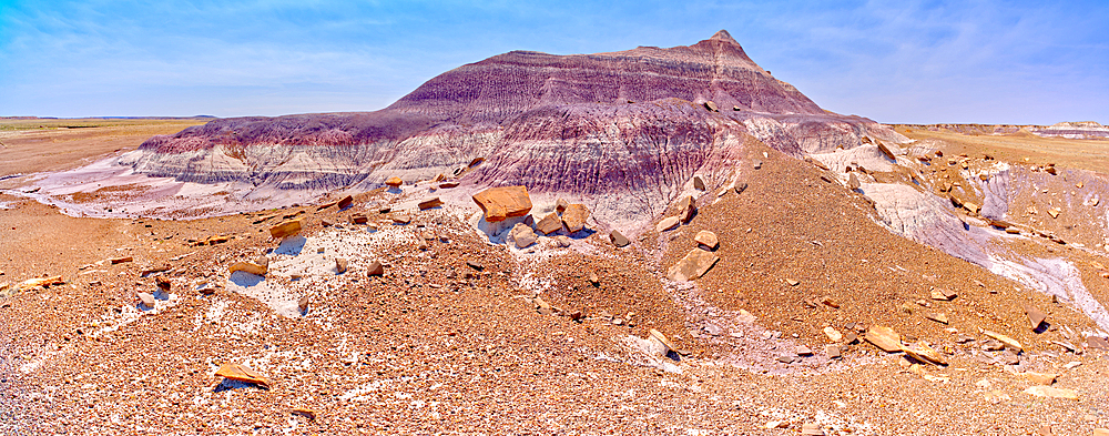 The northwest slope of the Purple Peninsula in Petrified Forest National Park, Arizona, United States of America, North America