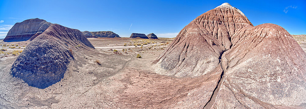 An area south of the Tepees in Petrified Forest National Park known as the Little Tepees, Arizona, United States of America, North America